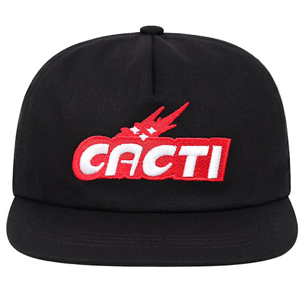 Travis Scott basebollkeps Bomull mjuk topp kaktus broderad hatt black