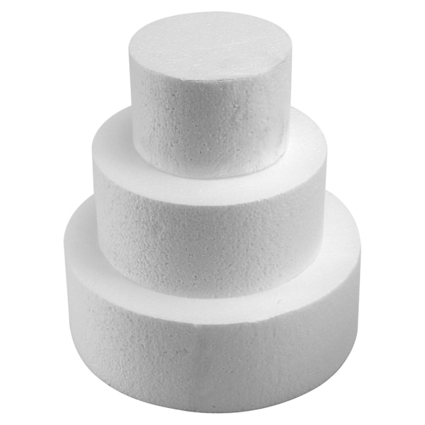Rund tårtdocka 4 tum / 6 tum / 8 tum (kaka set 4 tum 6 tum 8 tum) white none