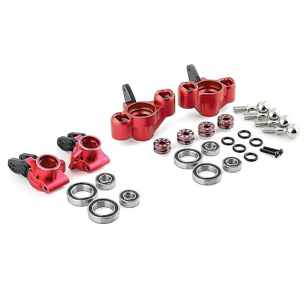 Metall främre styrspindel bakre nav för 1/8 Arrma Kraton Outcast 6s V5 Rc biluppgraderingar Delar Acce Red none