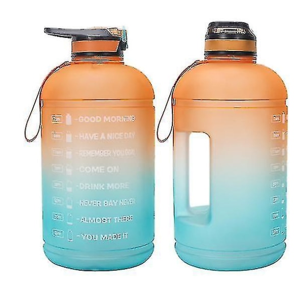 3,78l tvåfärgad gradient sportflaska utomhus vattenkopp Bekväm orange grön null none