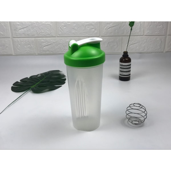 600ml proteinpulver kopp shaker cup sport fitness cup green