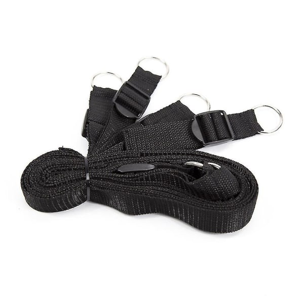 Mjuka lädermanschetter Set Justerbara remmar Kit för hand-handled-ankel null none