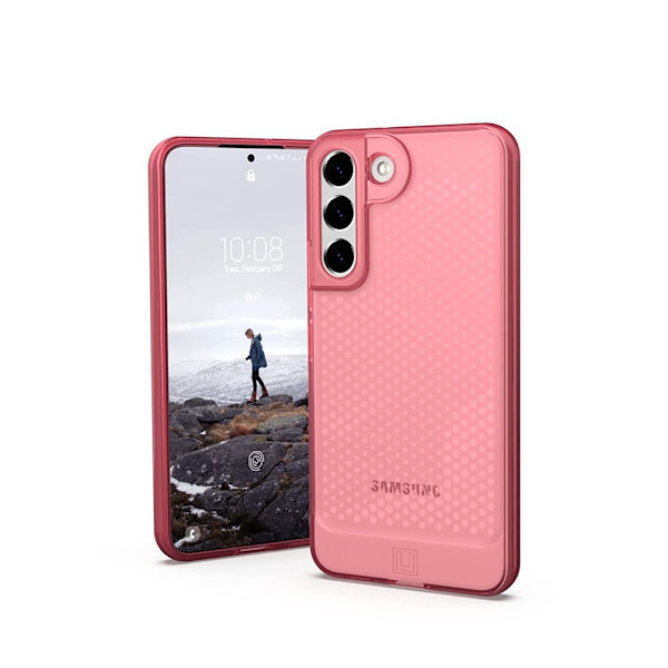 [U] av UAG Designad för Samsung Galaxy S22 Ultra Case Clear Ice Lucent Slim Fit Lätt Snygg Transparent Slagtålig skyddande clay galaxys22[6.1-inch]