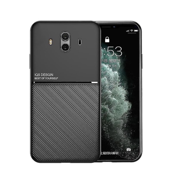 För Huawei Mate 10 Pro Classic Tilt Strip Grain Magnetic Shockproof PC + TPU case null none