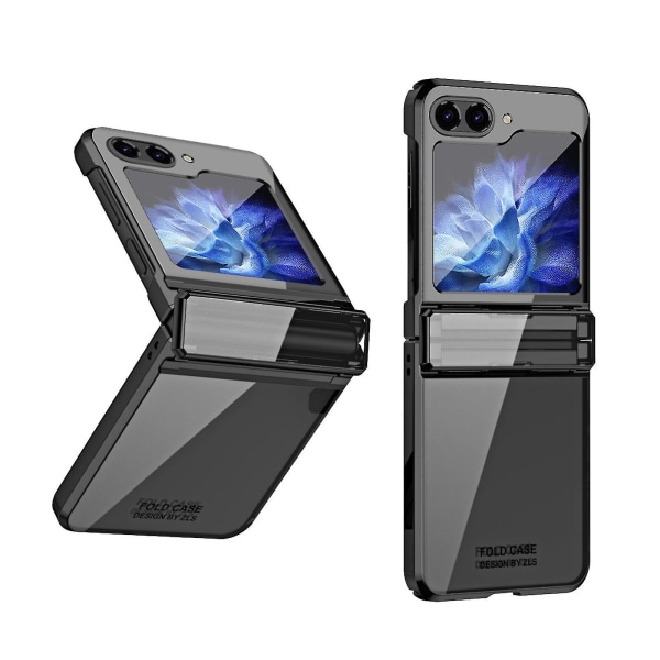 För Samsung Galaxy Z Flip 5 5g Case, Z Flip 5 Flip Case Pc Material Hårt gångjärn Cover För Samsung Z Flip 5 black