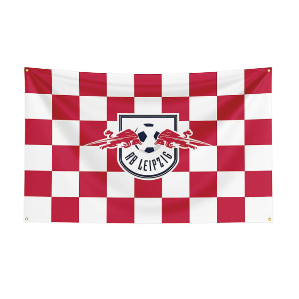 3x5 Rb Leipzig flagga polyester printed Racing Sport Banner för inredning 120 x 180cm B