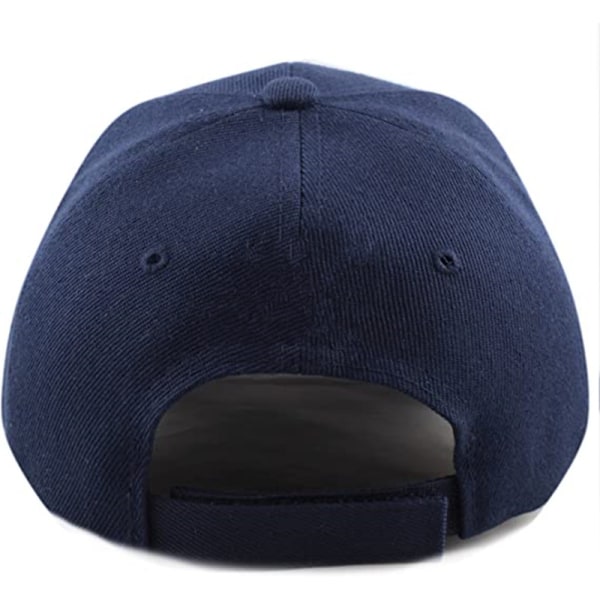 Platt Hip Hop Keps Street Hipster Baseball Keps Casual Outdoor navy blue