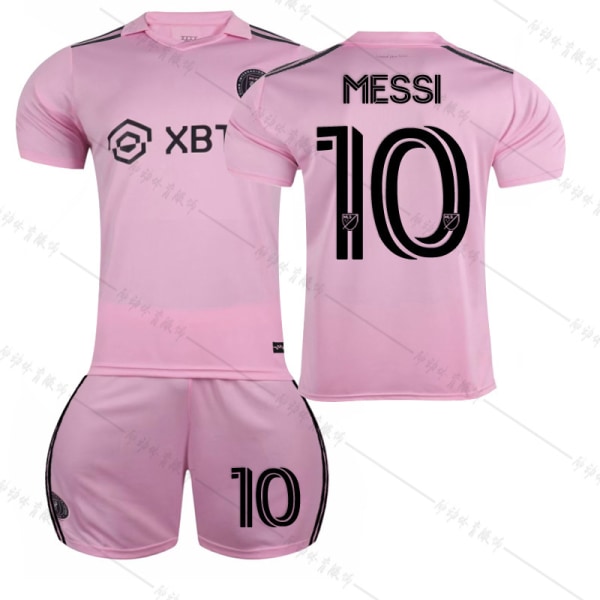 Miami Home Pink Messi 10 Fotbollströja Set Without socks 16