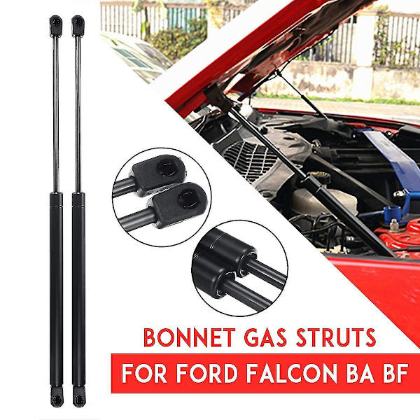 2st främre motorhuv Gasfjäderstänger Gasfjäder kompatibel med Ford Falcon Ba Bf 2002-2009 Fpv Xr6 Xr8 Gt Fairlane null none