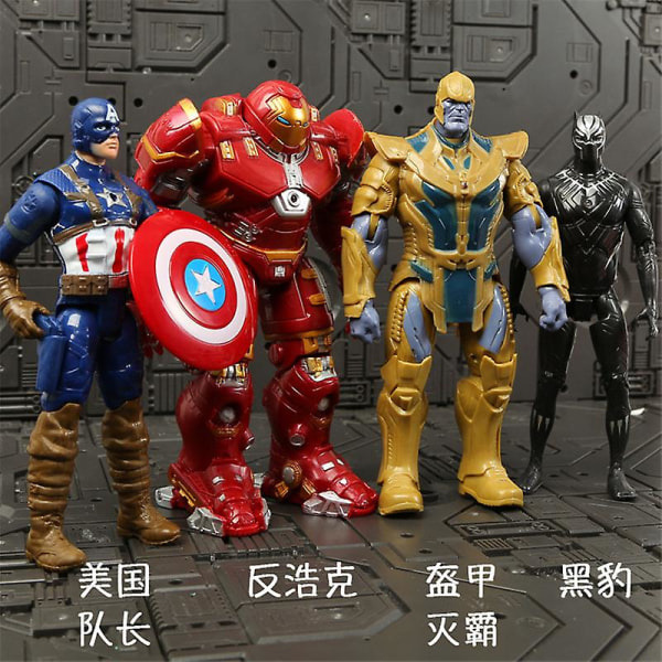 Marvel Avengers 3 Infinity War Film Anime Super Heros Spiderman Captain America Iron Man Hulk Thor Superhjälte Actionfigur Leksaker C Black Panther