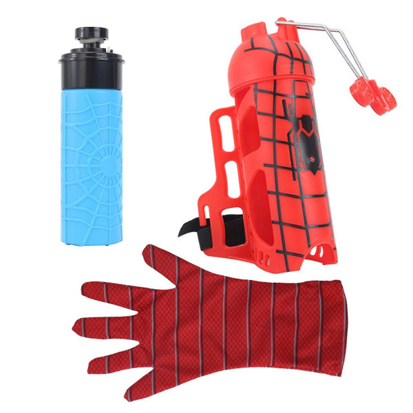 Silk Launcher Hero Spider Web Water Shooters leksak med vattenflaska för barn present