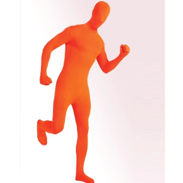 Helkroppsdräkt Unisex Spandex Stretch Vuxen kostym Orange 190