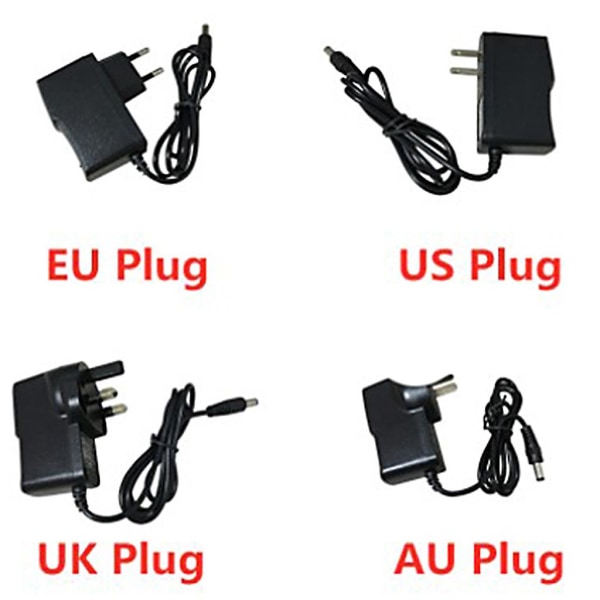 12v 1a 2a 3a 4a 5a 6a 8a 10a AC/for DC Adapter Switch Power för LED-ljusremsor Cctv 5,5x2,1-2,5mm