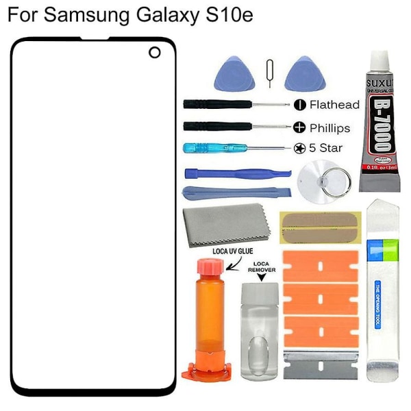 Reparationssats för byte av främre glasskärmslins Loca Lim Tool kompatibel Samsung Galaxy S8/s8 Plus/s9/s9 Plus/s10/s20/s20 Plus Jikaix for Galaxy S10e