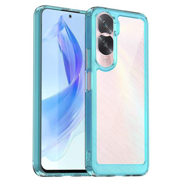 For Honor 90 Lite 5g / X50i 5g Tpu+akryl Mobiltelefon cover Klart skyddande stötsäkert case Transparent Blue