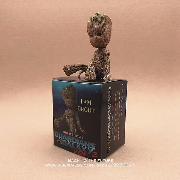 Disney Marvel X-men Deadpool 2 Actionfigur Sittställning Modell Anime Minidocka Dekoration Pvc Collection Figur Leksaker Modell C Groot with box