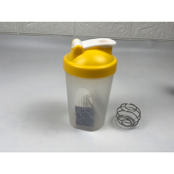600ml proteinpulver kopp shaker cup sport fitness cup yellow