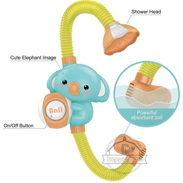 Baby för barn Elektrisk elefantsug Baby shower |badleksak null none
