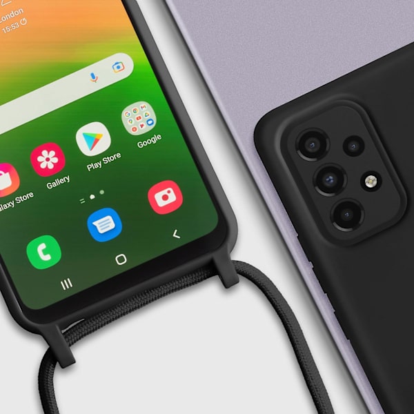 Samsung Galaxy A33 5G Halvstyvt case på 80 cm Black