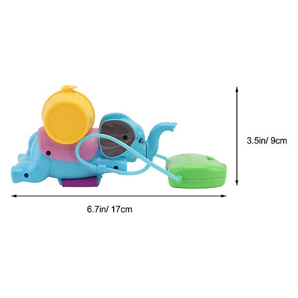 Vatten Fighting Elephant Bath Toy Toddler Badkar Leksaker As Shown 17X9cm
