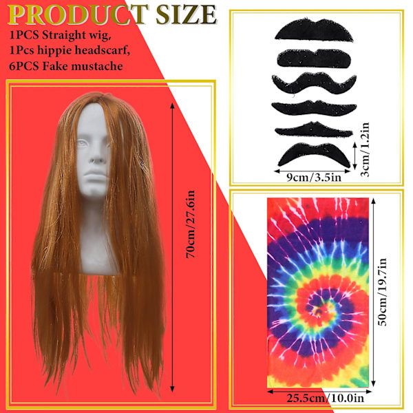 Hippie Kostym Accessoarer Peace Logo Glasögon 60-talet 70-talet Multi-color 1pair