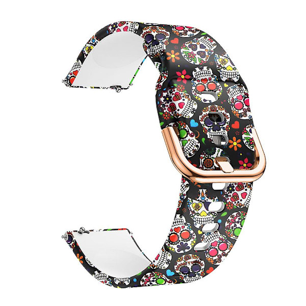 Hopeup 20mm Silikon Smartwatch Armband Band Band För Samsung Galaxy Watch Active 3
