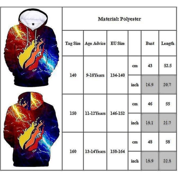 Prestonplayz Hoodies För Barn Pojkar Flickor Långärmade Hooded Pullover Toppar 13-14 Years