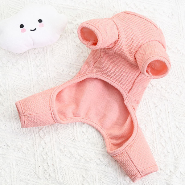 Hundkläder Fyrbenta byxor med blå botten, liten gul kyckling Blue Bottom Chicken 2XL