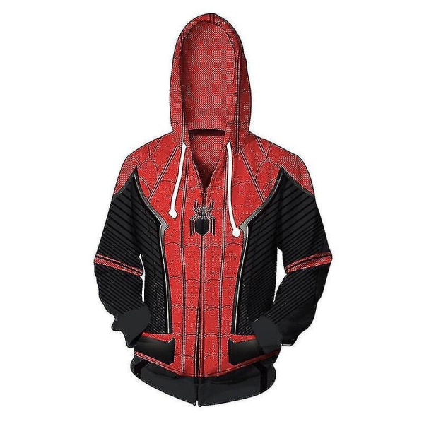 Vuxna 3d- printed Spider-man sweatshirts Toppar Jacka Kappa Huvtröja Kostym A18