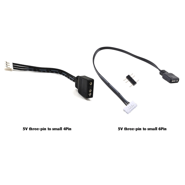 För Coolmoon Fan Controller Adapter Kabel 4pin/6pin Till 5V Argb 3pin Converter 6pin