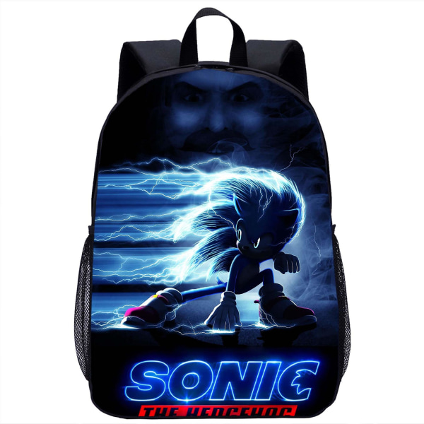 Sonic The Hedgehog tredelad studentryggsäck Style.12