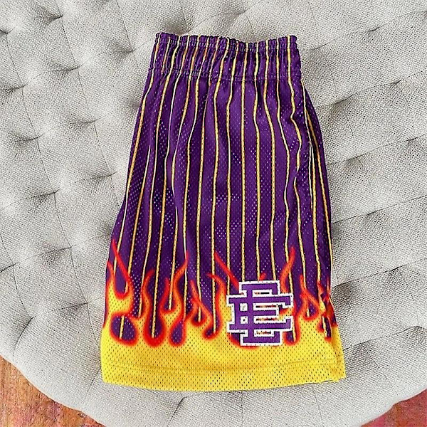Sommar herr gym shorts Eric Emanuel EE Basic Short New EE Flame herr dam nät basket shorts Casu 15 none