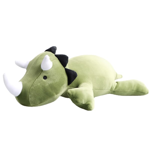 Dinosaur Viktad Triangle Drake Plysch Leksak Grön Triceratops Green Triceratops 60cm