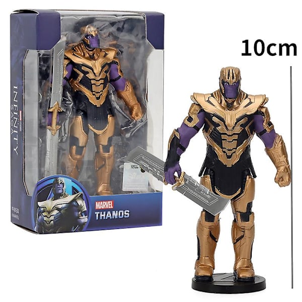 17 cm Marvel Spiderman Hulk Ironman Anime Action Figur Leksak Julklapp Pvc rörliga leder Luminous Doll Collection Modell Leksaker C with box 6-10CM