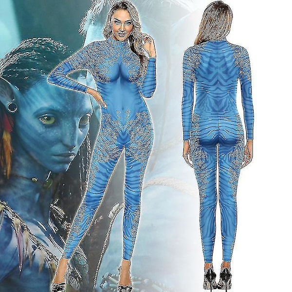 Avatar The Way Of Water Alien 3d Jumpsuit Kvinnor Avatar M