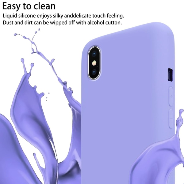 Mobiltelefonkedja för Apple iPhone X/XS Case med längdjusterbart sladdband Nackbandsband LIQUID HELL LILA iPhone X / XS