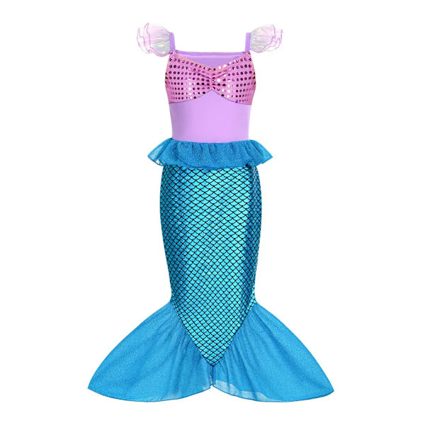 Disney Frozen Kostym Barn Elsa Prinsessa Klänning Anna Rapunzel Cosplay Kostym Baby Flickor Födelsedagsfest Kläder 2-10 År Mermaid Dress 21 3 Years