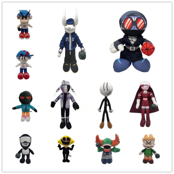 Friday Night Funkin Plysch Toy Tankman 26cm