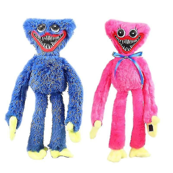 20cm/40cm/80cm/100cm Playtime Plyschleksaksfigur Huggy Wuggy Doll blue 80cm