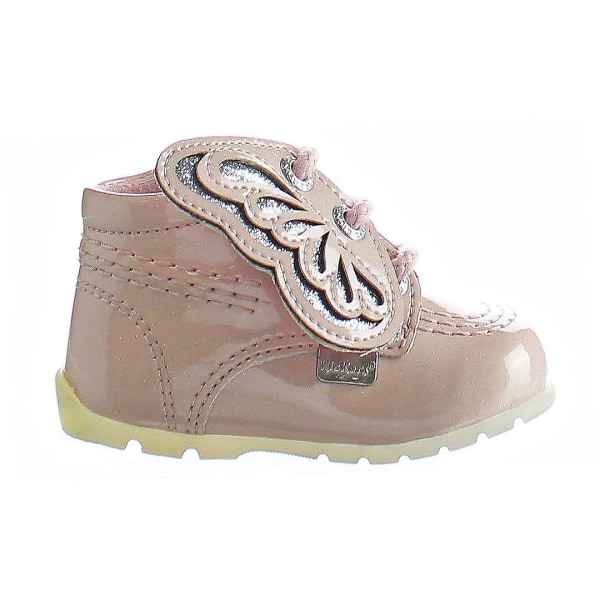 Kickers Kick Faeries Mini Lace-Up Rosa Andra Läder Barnkängor 1 15901 Pink UK 0K EU 16