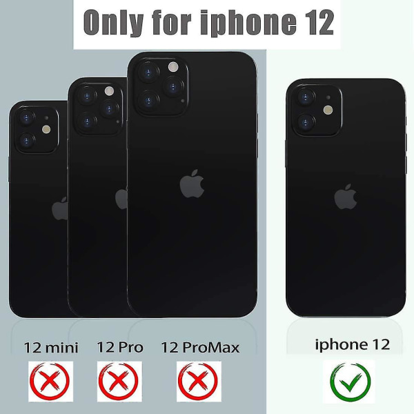 Iphone 12 Vattentätt Case, Vattentätt Stötsäkert Dammtätt Ip68 Full Body Hårt Case Inbyggt skärmskydd Undervatten Utomhus Vattentätt C null none
