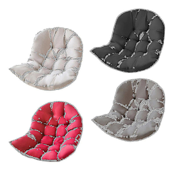Basket Egg Stol Sittdynor Trädgårdshängmatta Cradle Pads Wine Red