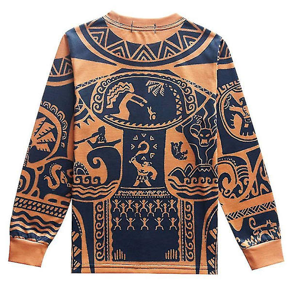 Moana Maui Barn Pojkar Cosplay Kostym Pyjamas Nattkläder Set Cosplay Fancy Dress
