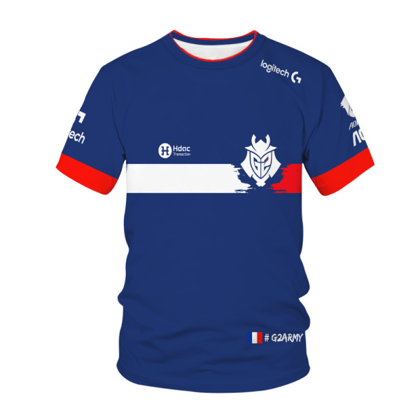 G2 Esports kortärmad T-shirt med esportstryck 120