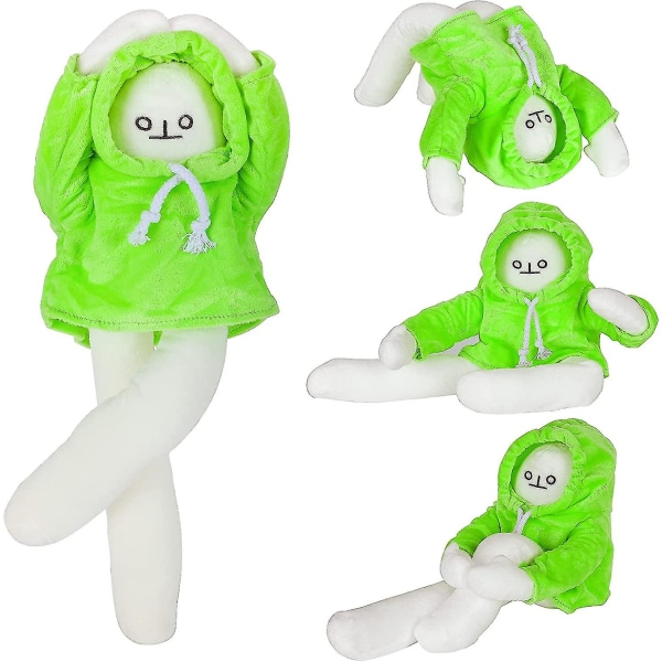 Banana Man plysch, konstiga gosedjur docka med magnet, udda läskigt söt deprimerad Utbytbar plysch kudde Stress release leksaker för pojkar Gir null none