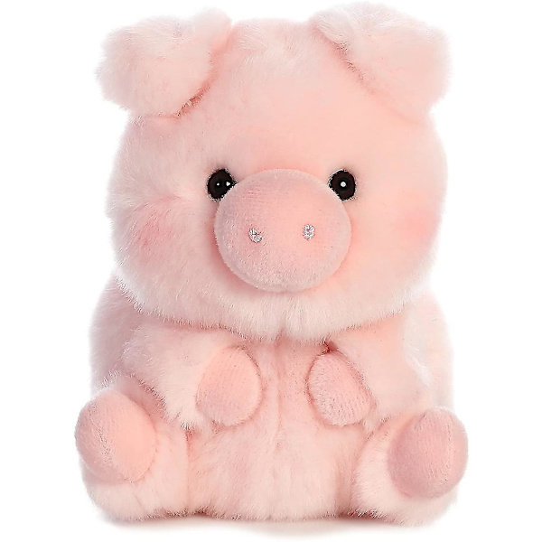 Söt 5 tums busgris, rosa födelsedagspresent 18 cm