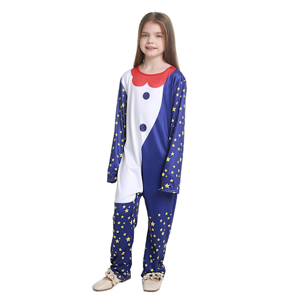 4-14 år Barn Sundrop Moondrop Cosplay kostym Jumpsuit+mask+handskar set 6-10 Years Moon