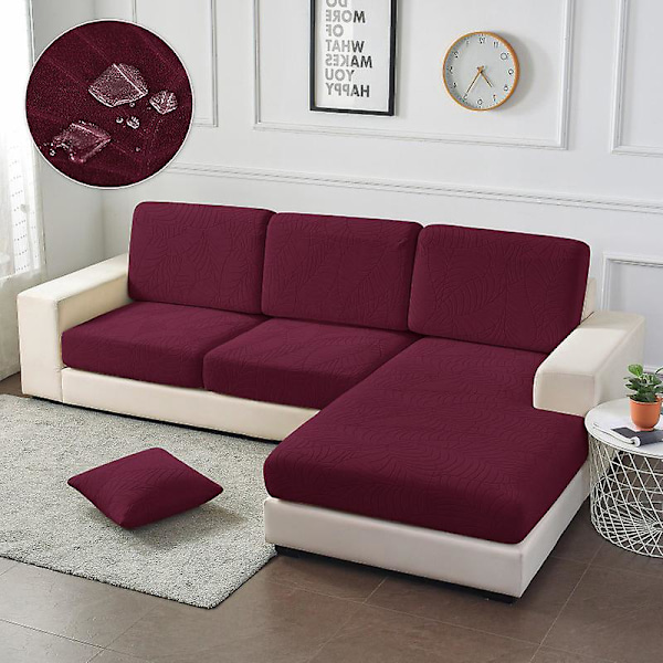 Vattentät cover för vardagsrum Stretch jacquard sofföverdrag Billig sofföverdrag Delikat sofföverdrag för hem Hotell C 2R(100-120cm) 10