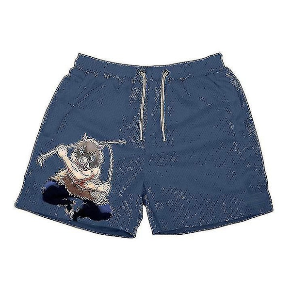 Anime Shorts Harajuku Strandshorts Enkla Stil Djävulsfrukt 3d-tryckta Shorts Anime Badbyxor För Män Överdimensionerade 6xl Svart WHBYV 3d 1 XXL