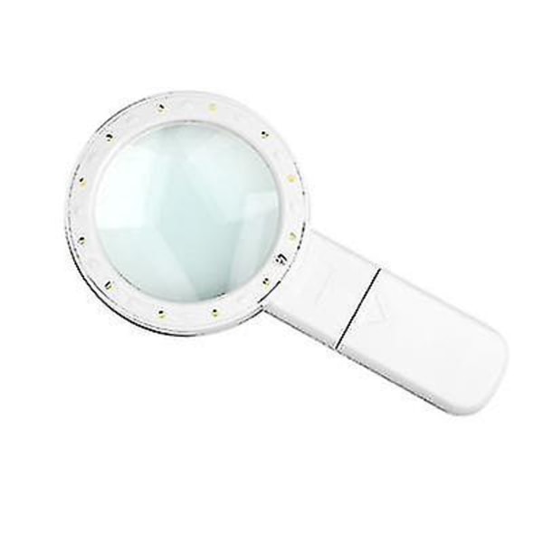 Handhållen bärbar 12 led läsförstoringsglas förstoringsglas null none